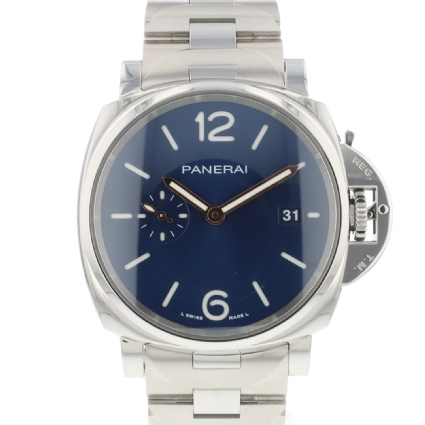 Panerai Luminor Due Mm Steel Blue Dial Panerai Verkochte