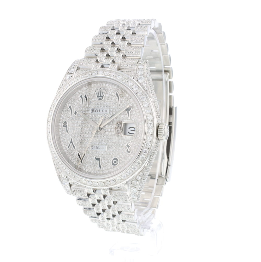 Datejust Jubilee Custom Diamonds Full Iced New Rolex Sold