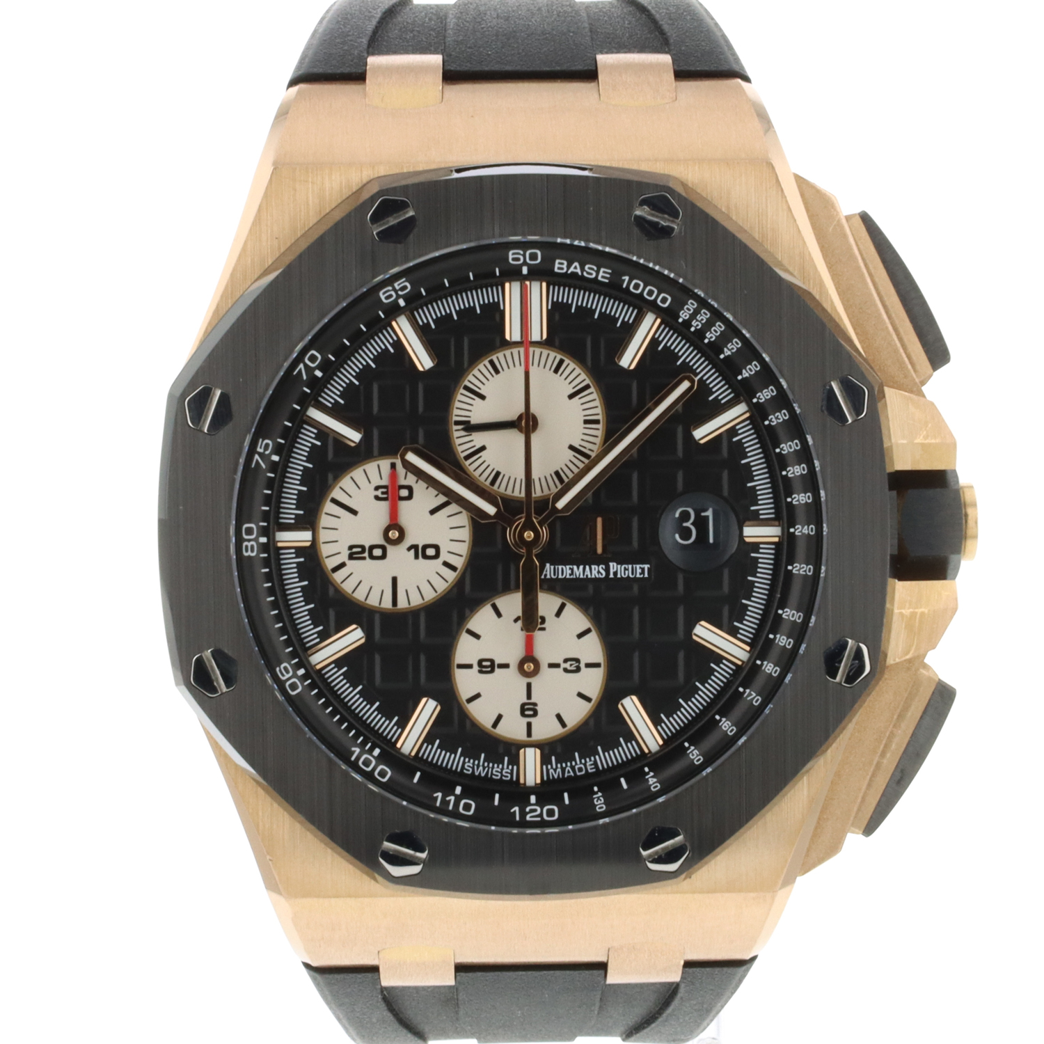 Royal Oak Offshore Rose Gold Ceramic Black Dial Audemars Piguet