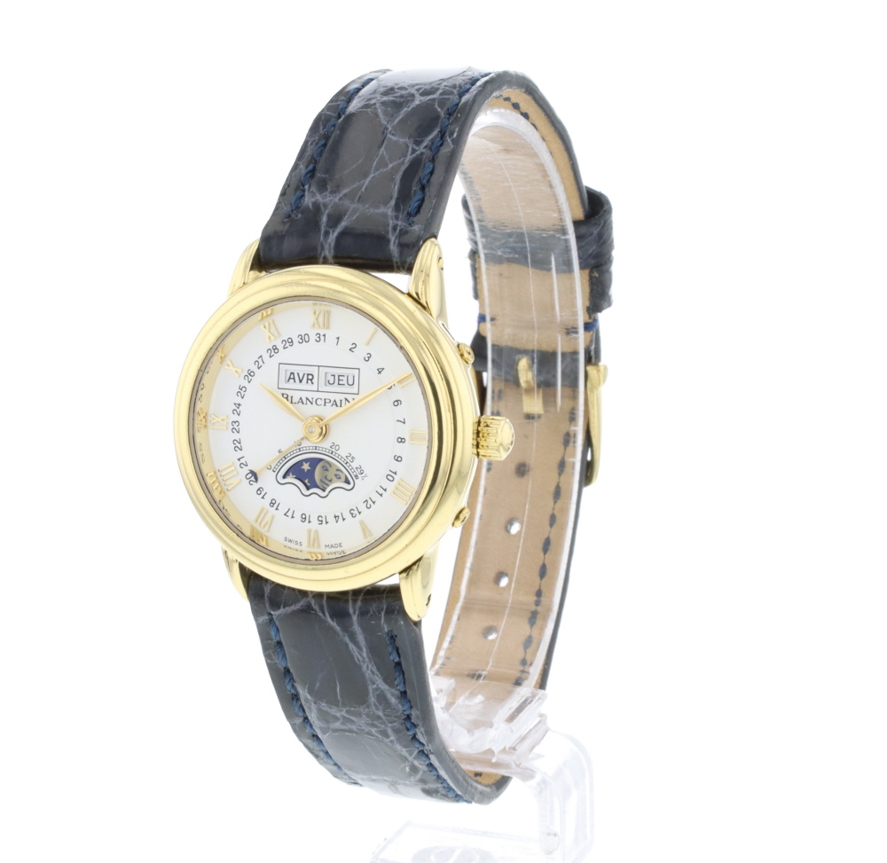 Villeret Lady Yellow Gold Triple Date Moonphase Blancpain