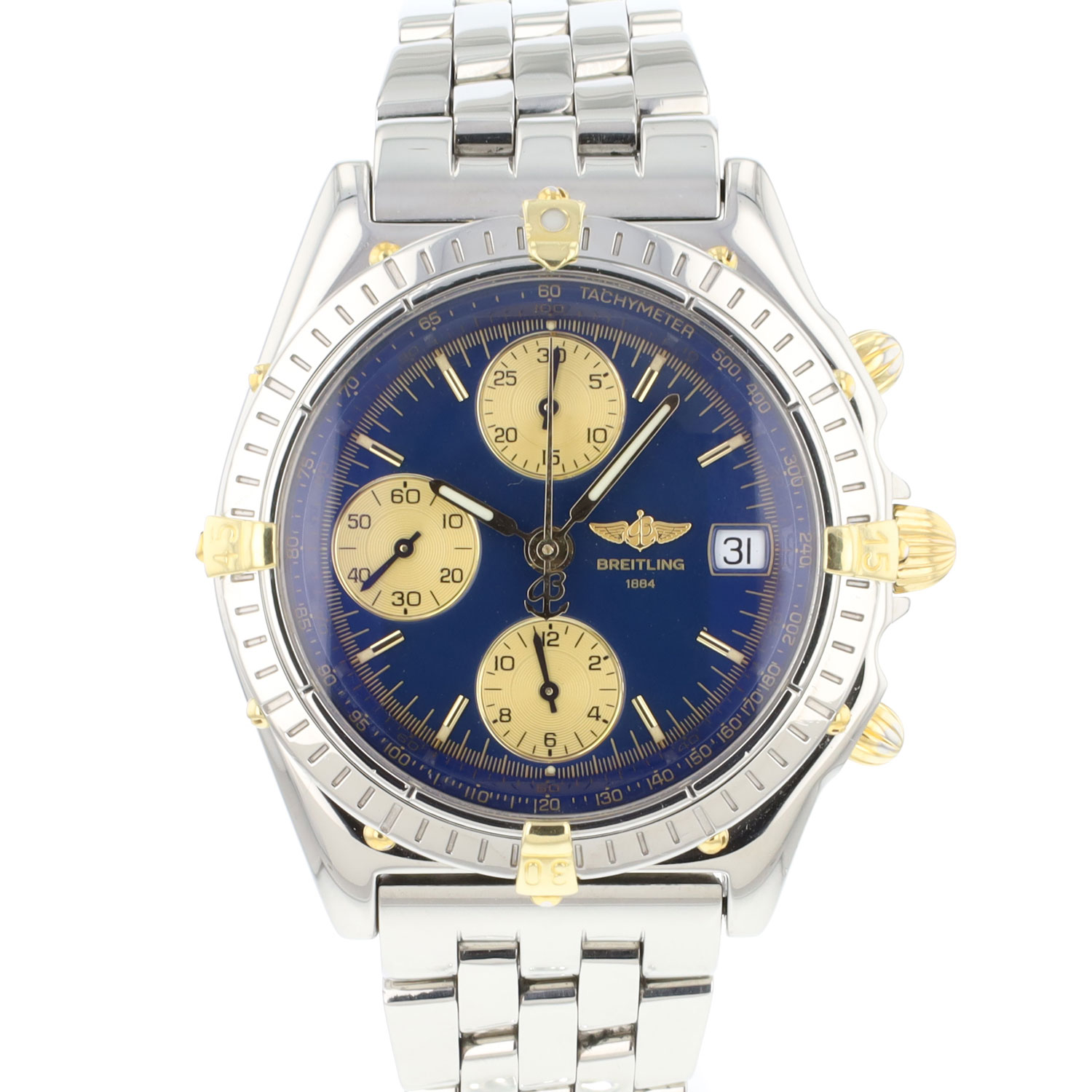 Breitling chronomat hot sale blue face