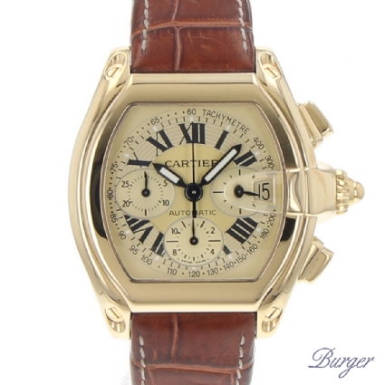 Roadster Chrono XL Yellow gold - Cartier - Sold watches - Juwelier Burger