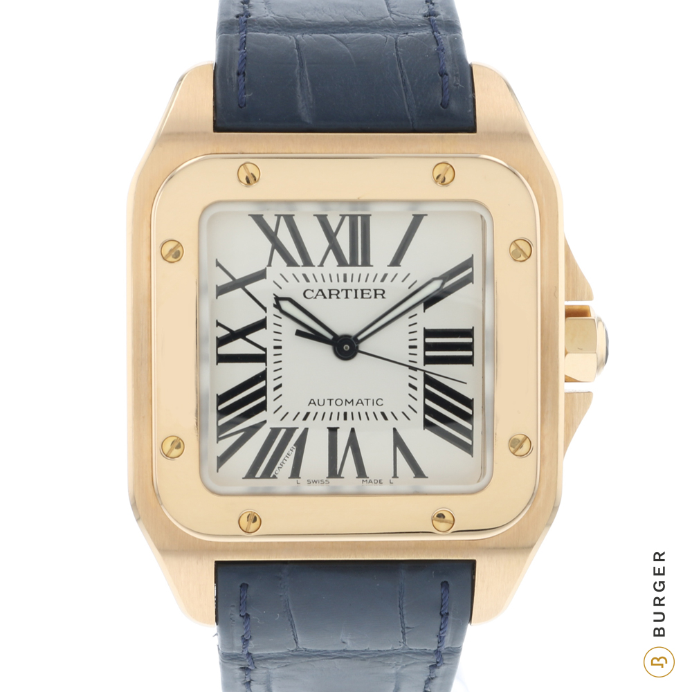 Santos 100 XL Rose Gold Cartier Sold watches Juwelier Burger