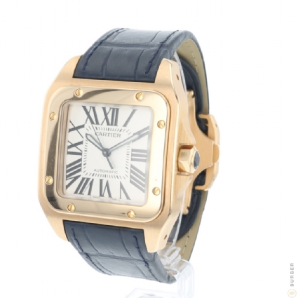 Cartier santos 100 discount xl rose gold