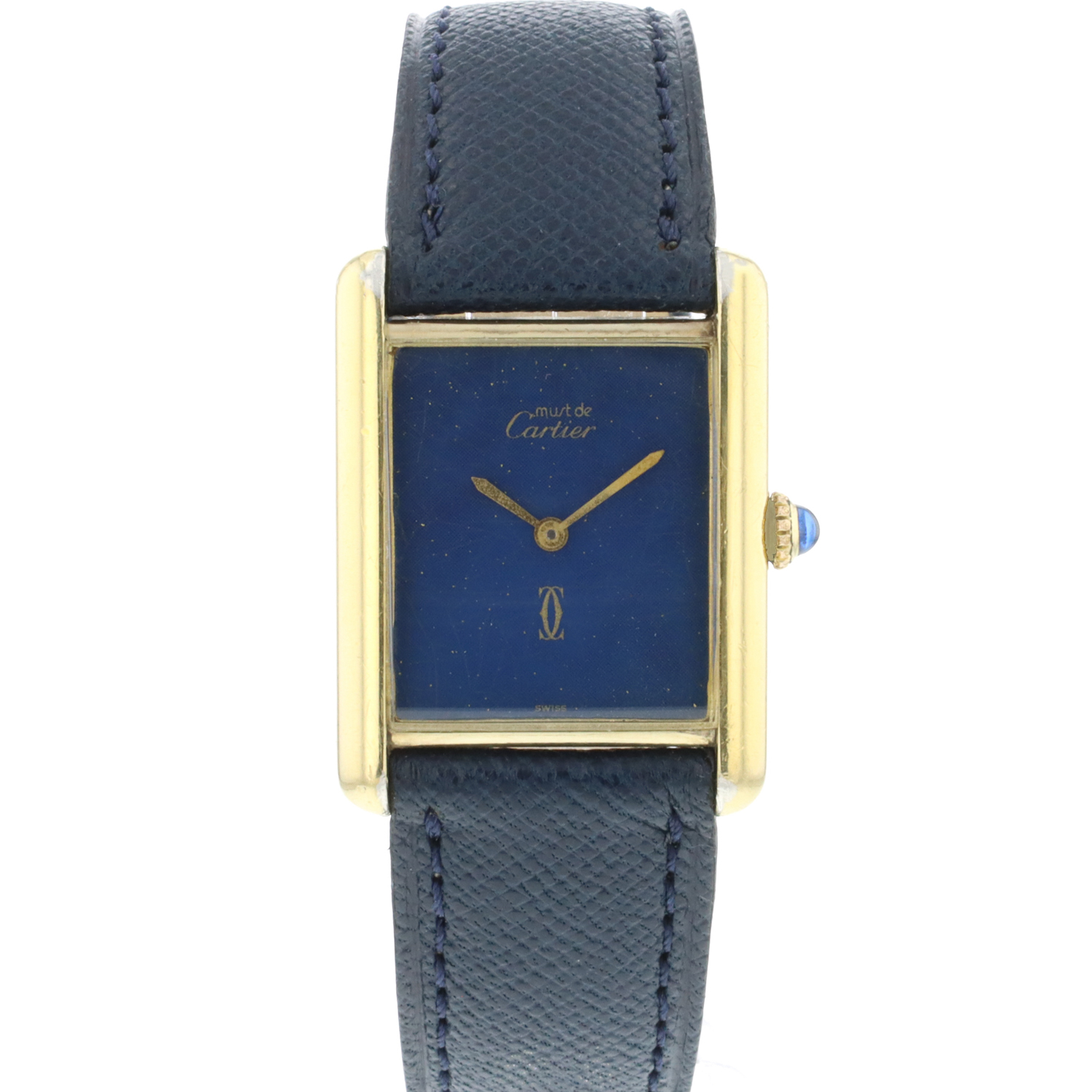 Tank Must Vermeil Blue Cartier Sold watches Juwelier Burger