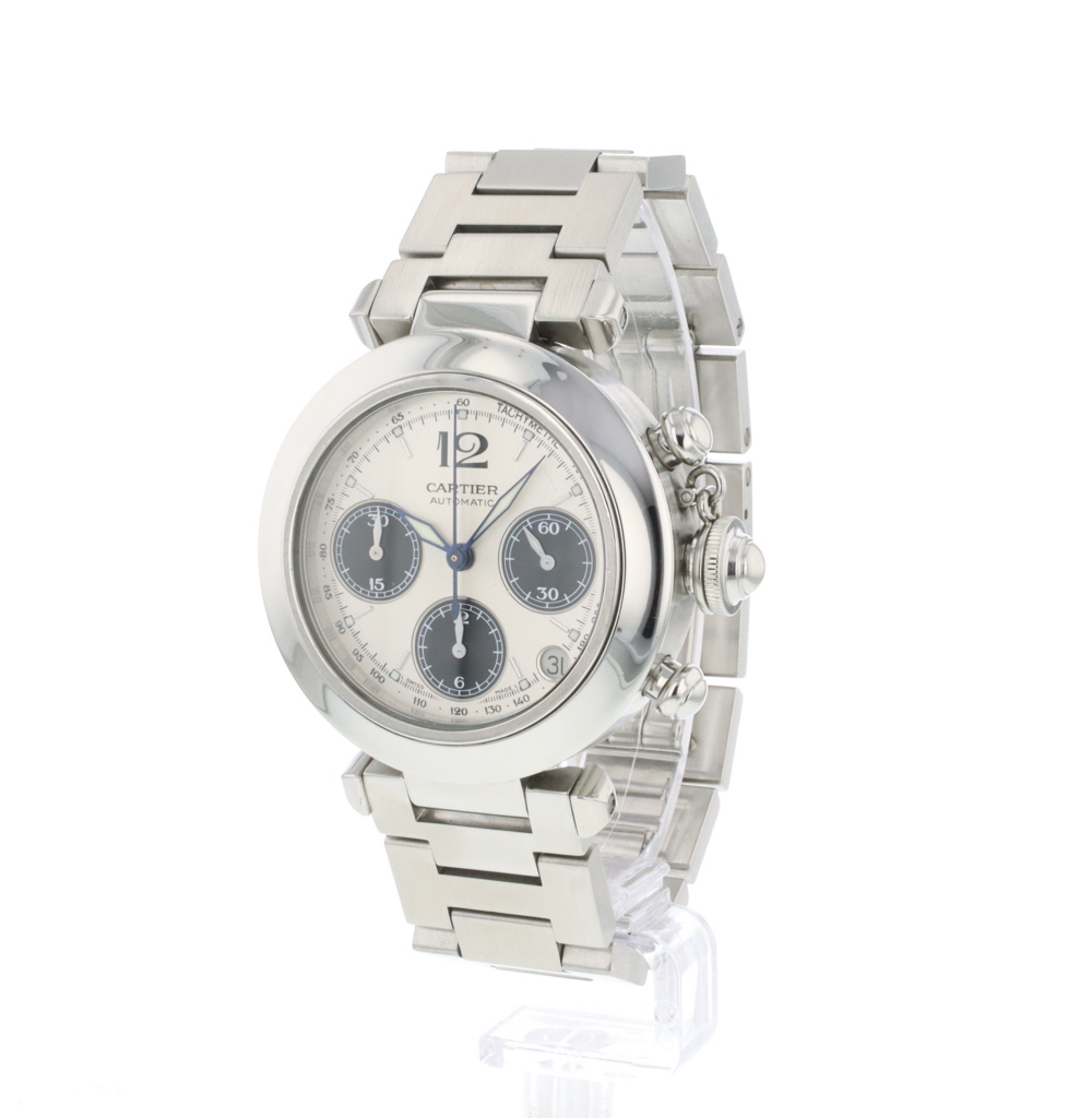 Pasha C Chrono Panda Dial Cartier Sold watches Juwelier Burger