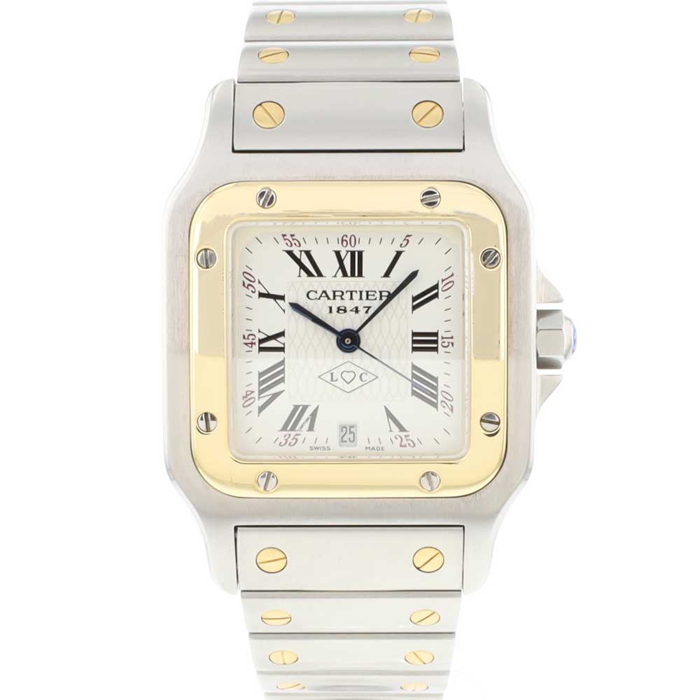 Santos Galbee GM Steel Gold 150th Anniversary 1847 1997 Cartier