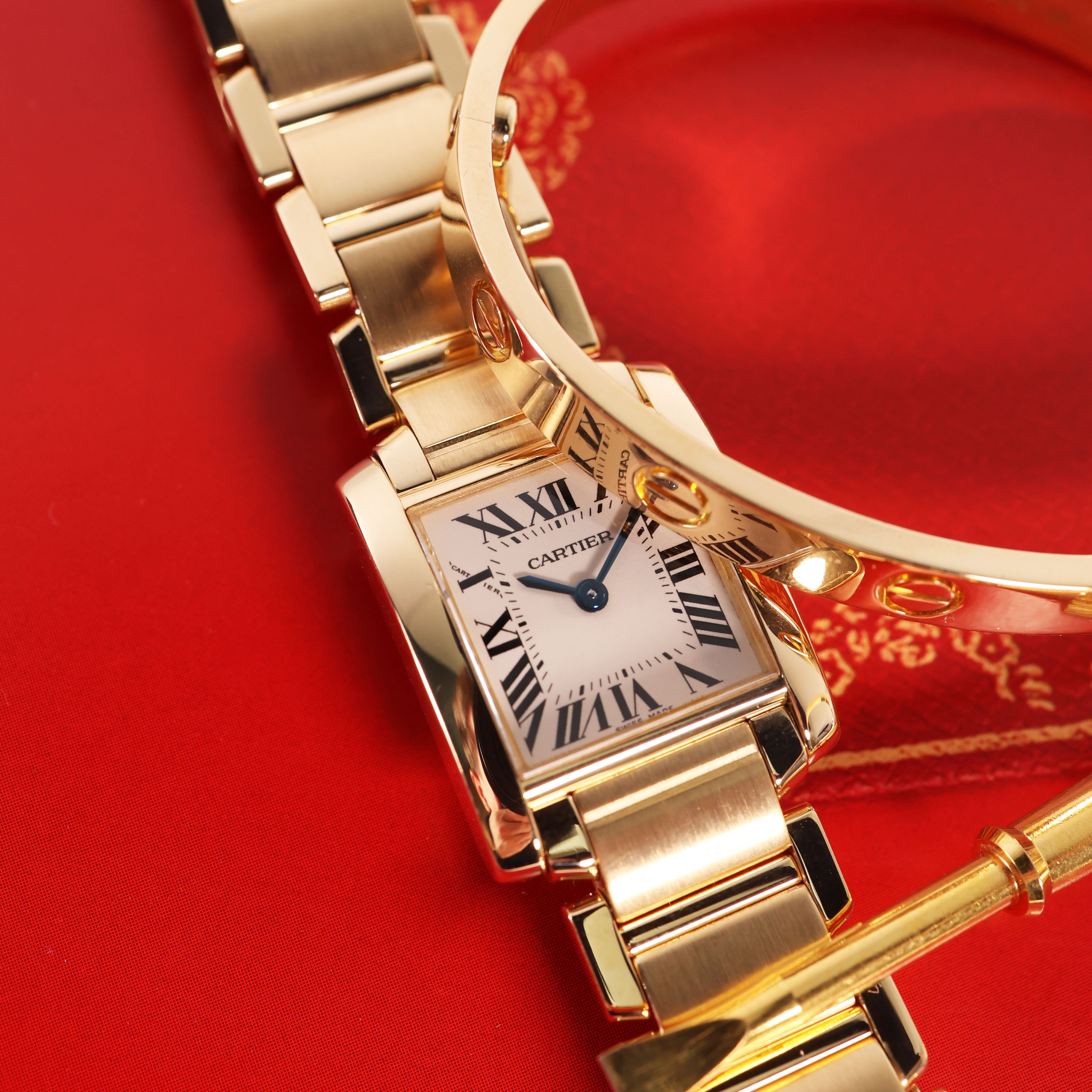 Cartier discount goud horloge