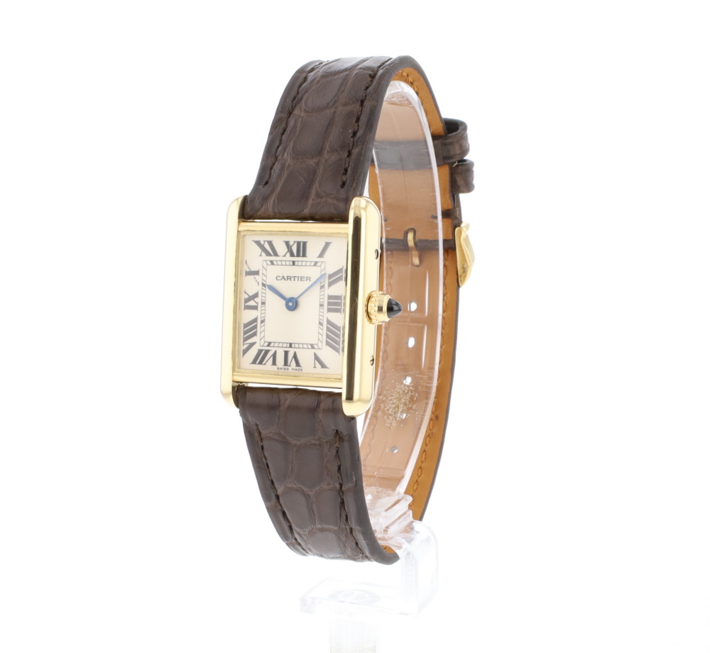 Cartier tank solo hot sale small yellow gold