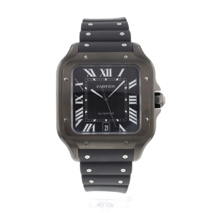 Cartier black face watch sale