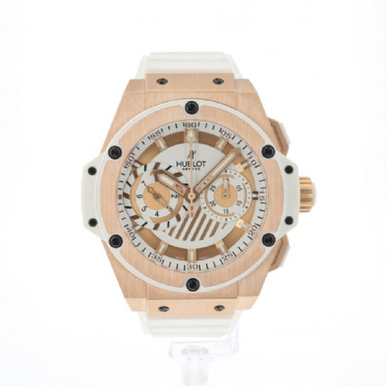 Hublot king power sale unico rose gold