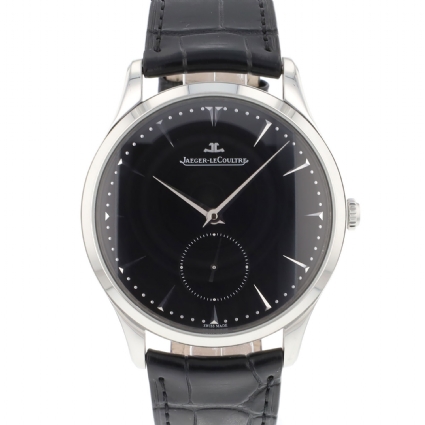 Master Control Ultra Thin Steel Black Dial - Jaeger LeCoultre - Sold ...