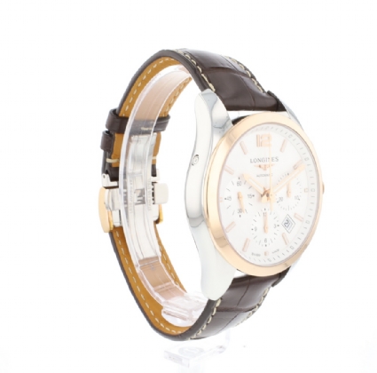 Conquest Classic Steel Rosegold Longines Verkochte horloges