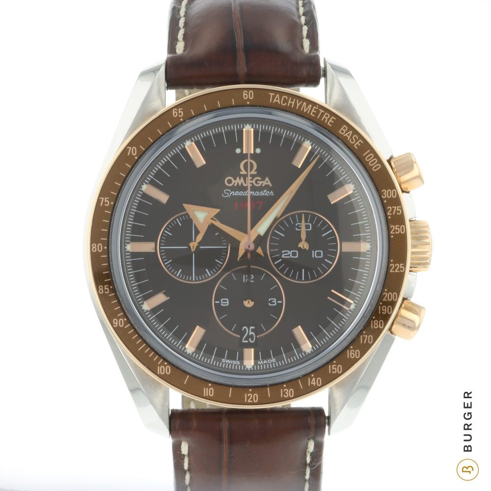 Speedmaster Broad Arrow 1957 Steel Rose Gold Like NEW Omega