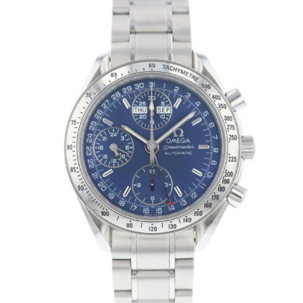 Speedmaster Triple Date Day Date Blue Dial Omega Sold