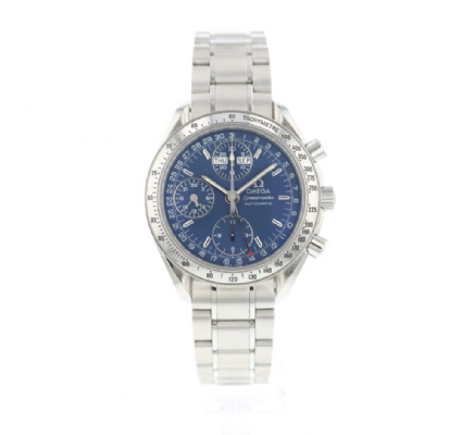 Omega speedmaster shop triple date blue