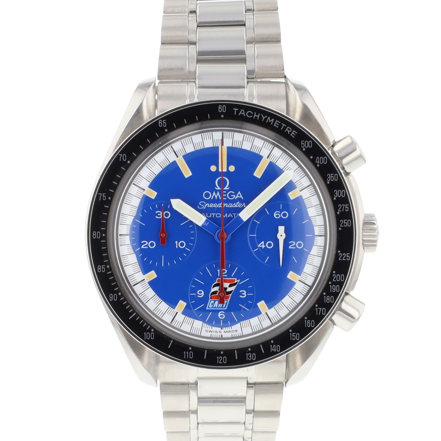 Omega speedmaster outlet schumacher blue