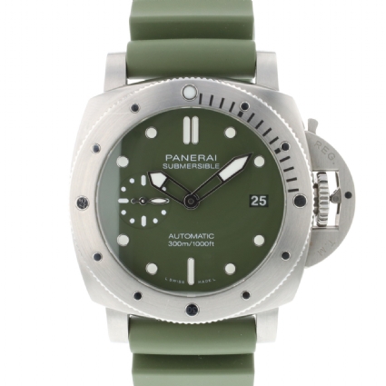 Luminor Submersible 42 3 Days Automatic Green Verde Militare