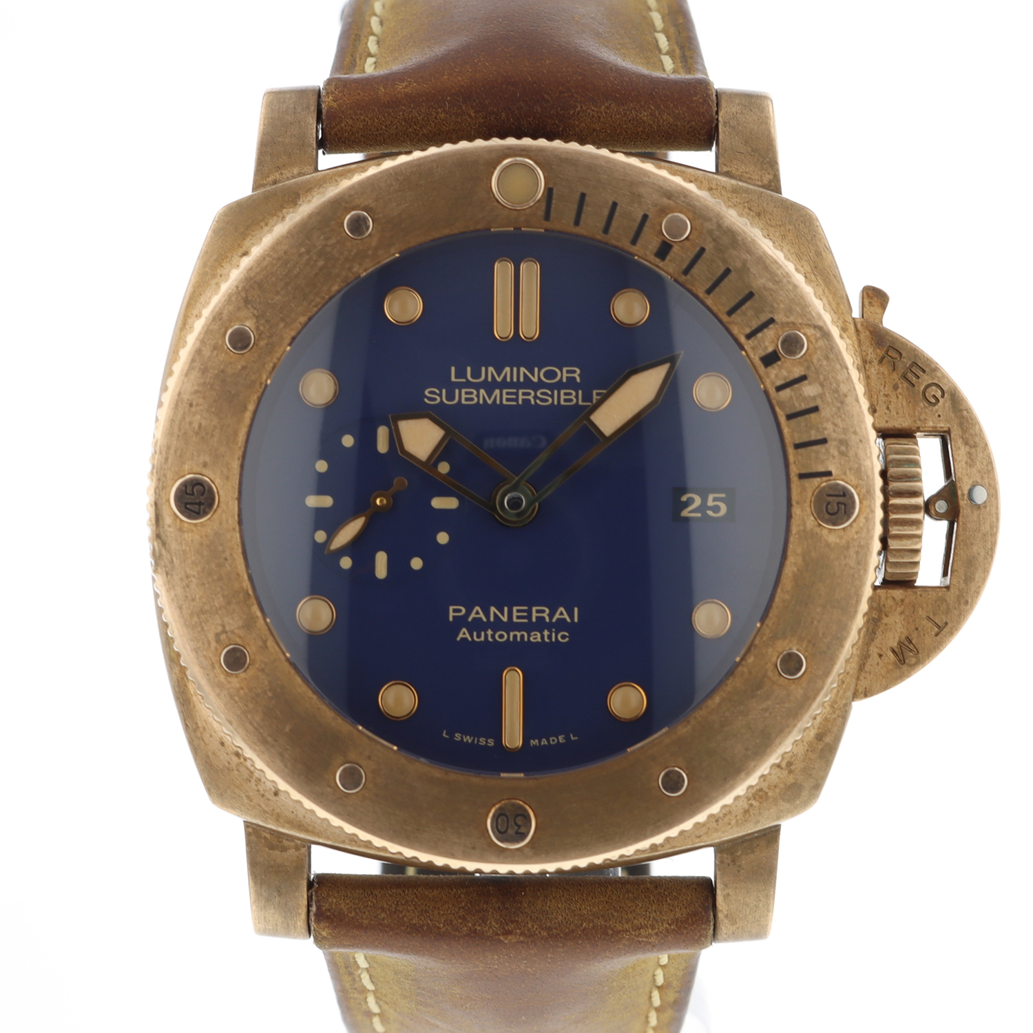 Panerai bronzo blue hot sale