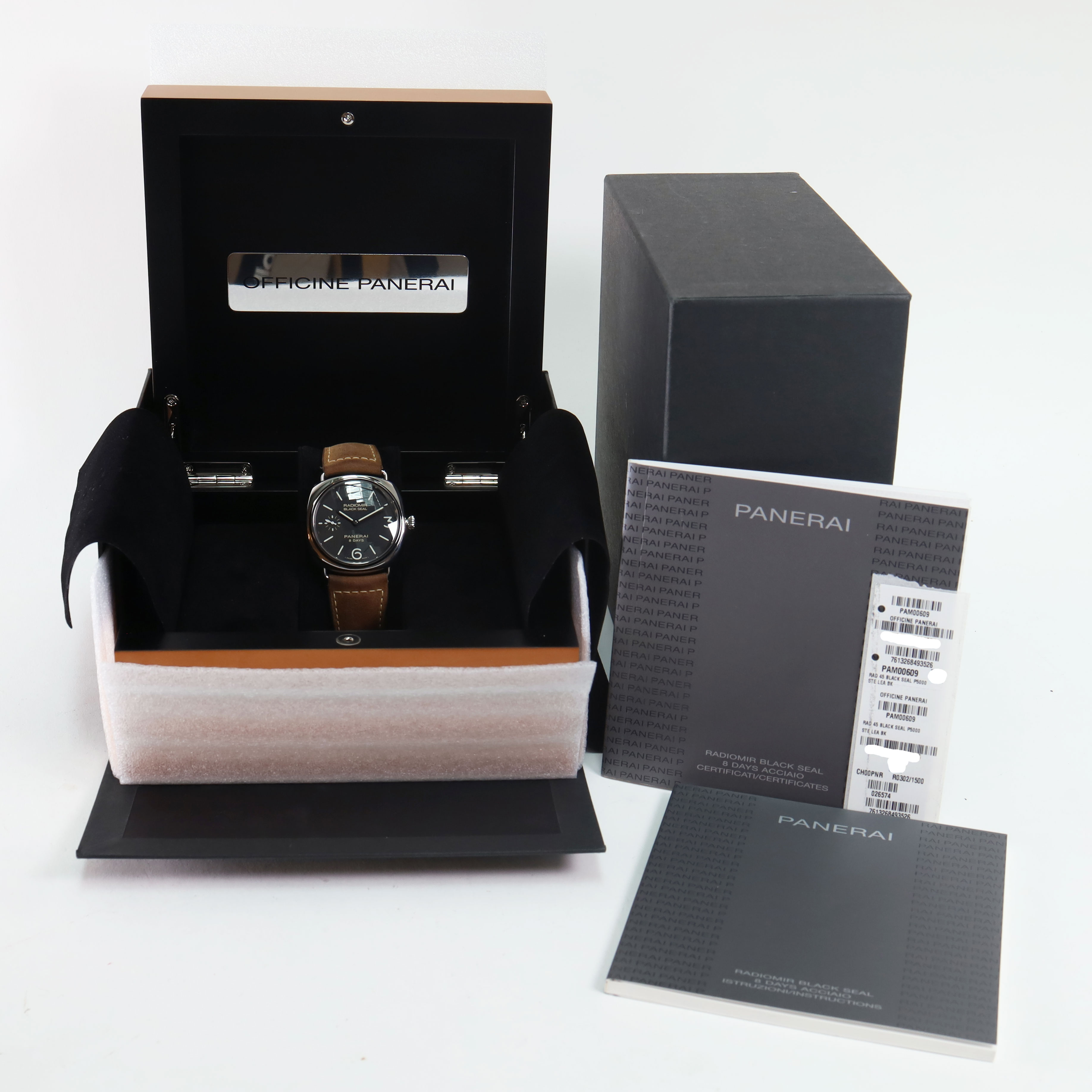 Radiomir Black Seal 8 Days Panerai Sold watches Juwelier Burger