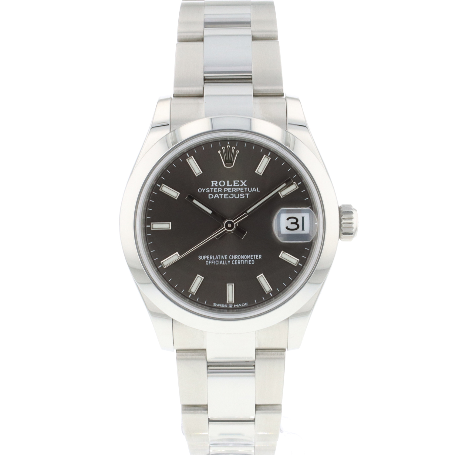 Rolex datejust cheap 31 dark grey