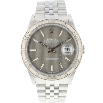 Datejust Turn O Graph 36 Grey Tapestry Dial Rolex Verkaufte