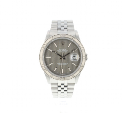 Datejust Turn O Graph 36 Grey Tapestry Dial Rolex Verkaufte