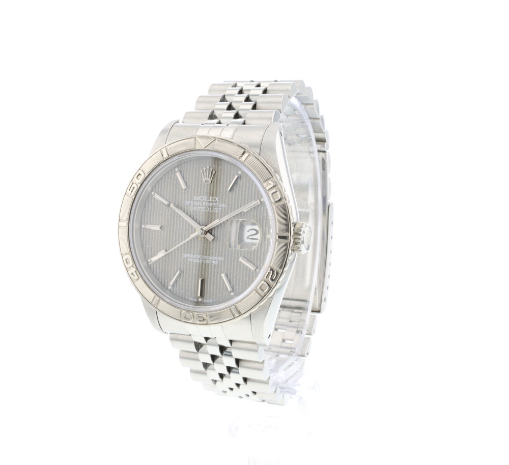 Datejust Turn O Graph 36 Grey Tapestry Dial Rolex Verkaufte