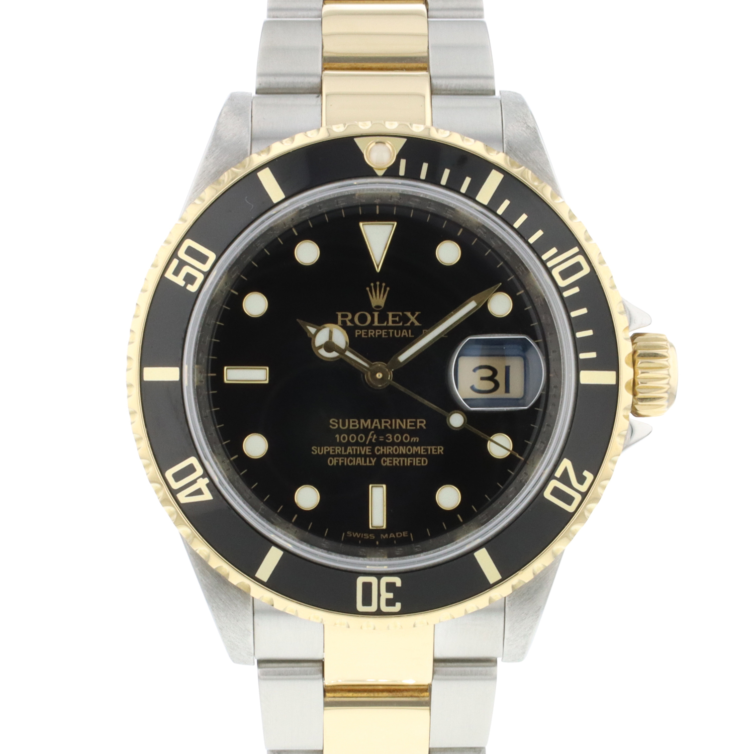 Submariner Date Gold/Steel Black Rehaut - Rolex - Sold watches ...