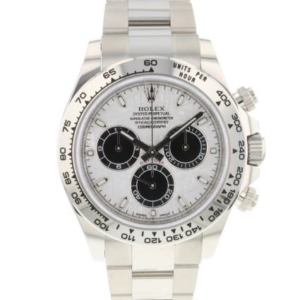 Daytona White Gold Meteorite Dial NEW - Rolex - Sold watches - Juwelier ...