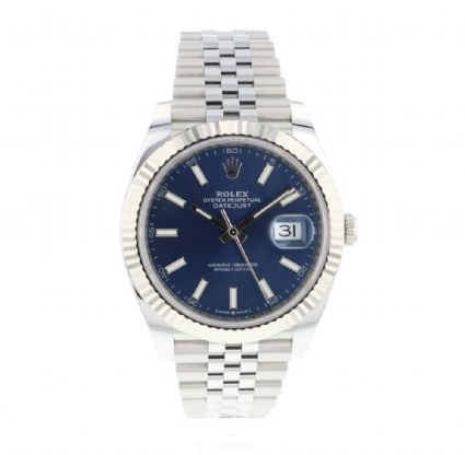 datejust 41 blue jubilee fluted