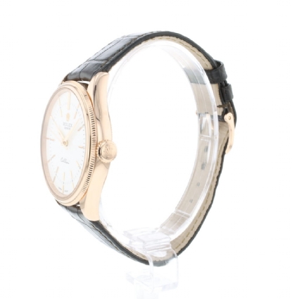 Cellini Rose Gold White Dial 99 9 NEW Rolex Verkochte