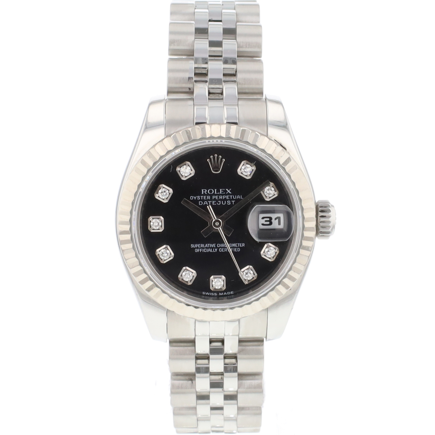 Ladies rolex clearance datejust diamond dial