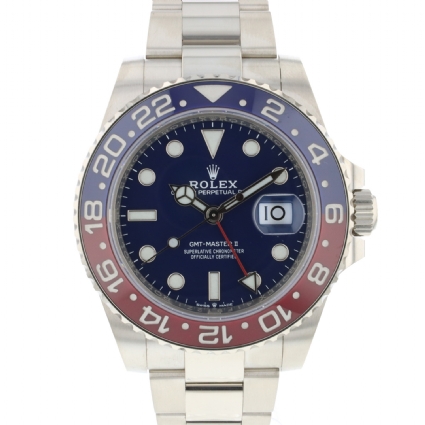 LS Gmt Master II BLRO White Gold Rolex Verkochte Horloges