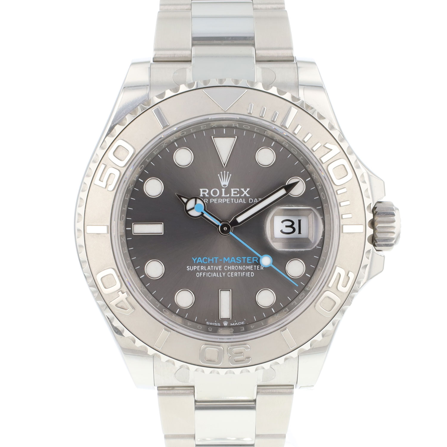 rolex yacht master 40 rhodium 2023