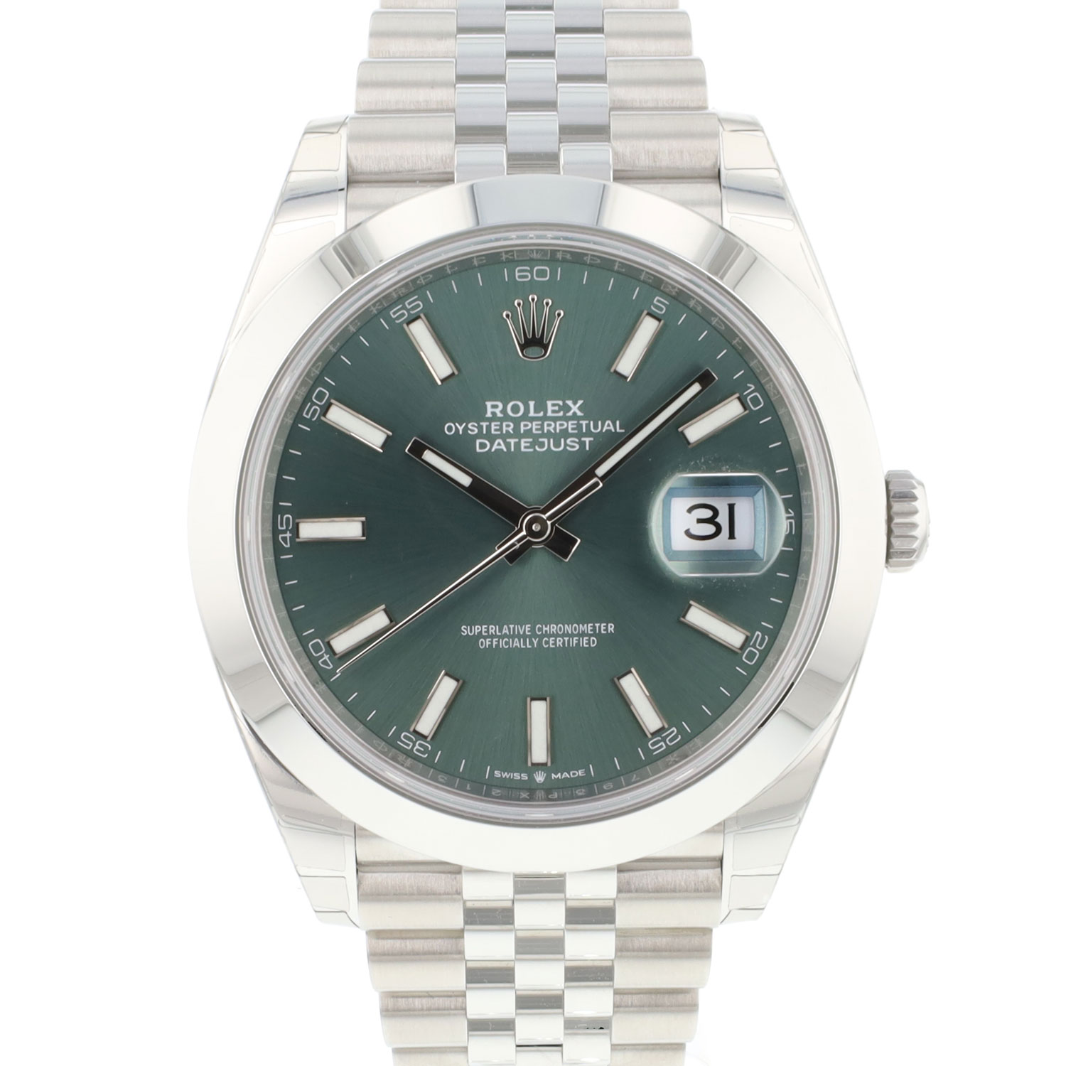 Datejust 41 Jubilee Mint Green NEW 2023 Rolex Sold watches