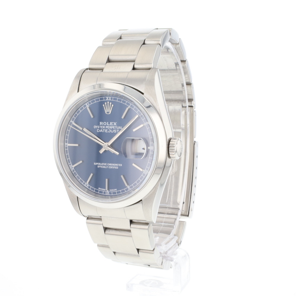 Rolex 16200 blue on sale dial