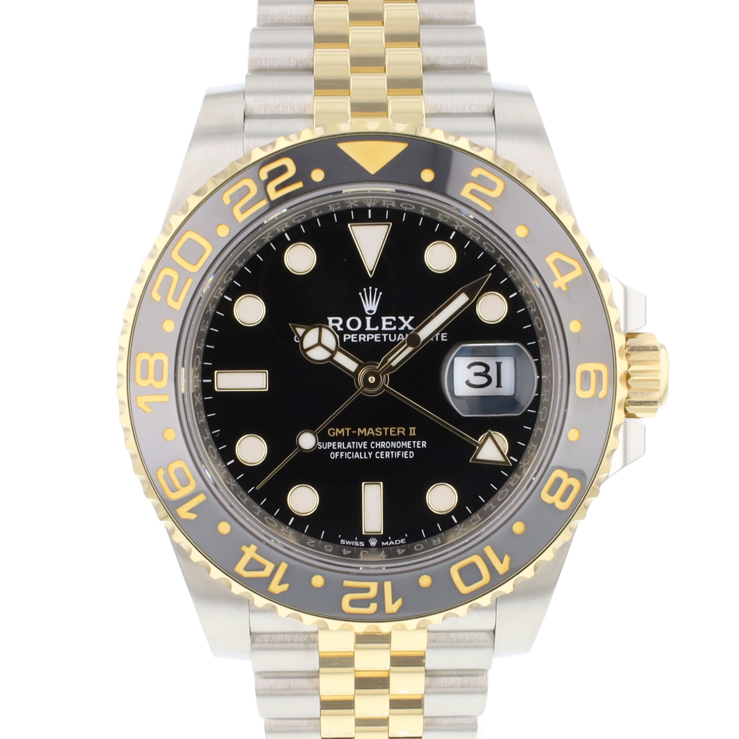 Rolex gmt master 2 sale steel gold