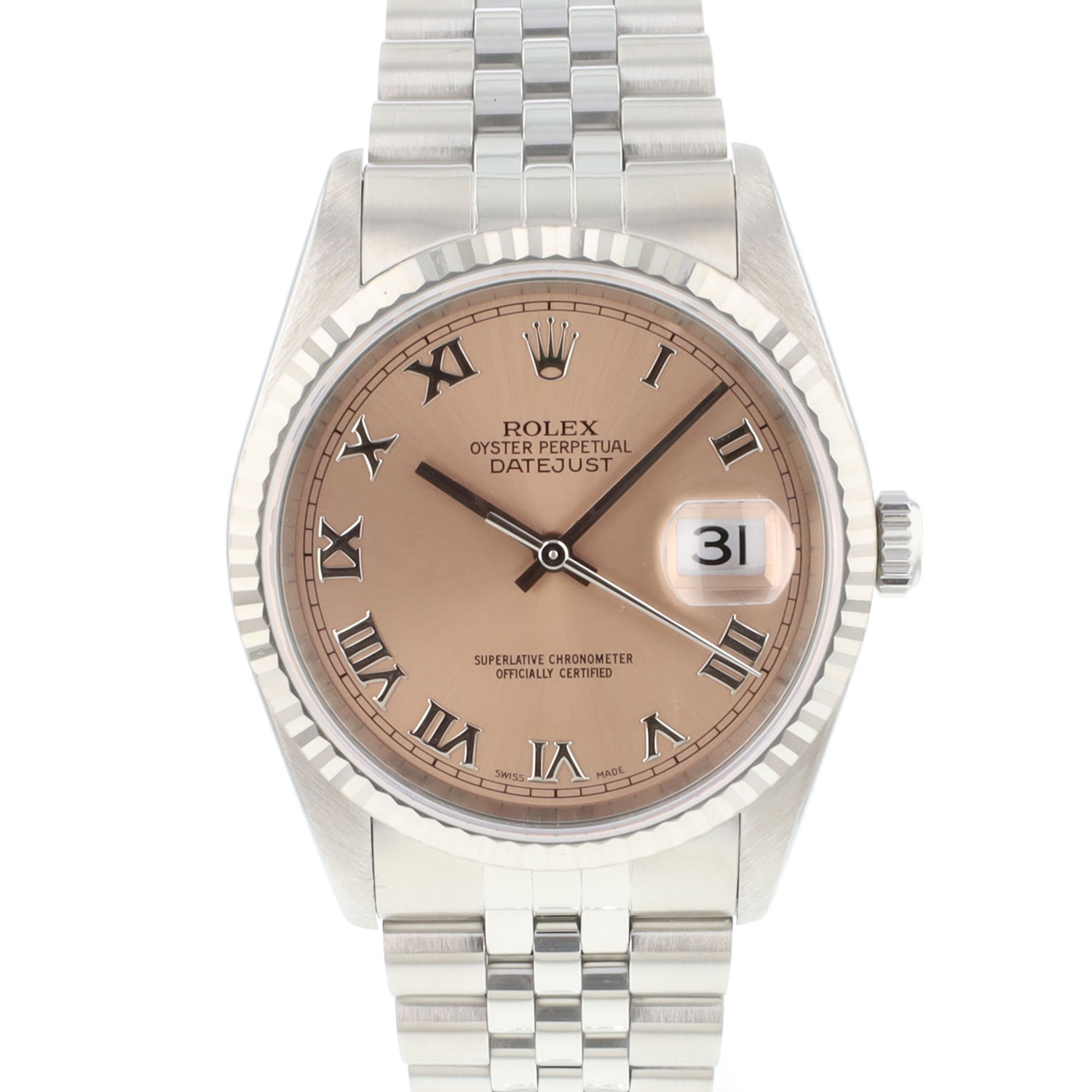 Rolex datejust 36 online salmon dial